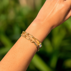 PXK-0244 สร้อยข้อมือแฟชั่นแบบโซ่และแบบเชื่อมต่อ - Product Image 3