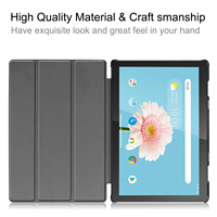 Housse de tablette à rabat en cuir PU pour Lenovo Tab M10 TB-X505F/X505X/X605F, support pliable multi-angles, étui rigide intelligent pour tablette