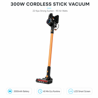 Aspirateur sans fil 25000Pa avec écran LED, vidage de la poussière à une touche, moteur sans balais, aspirateur à main sans fil
