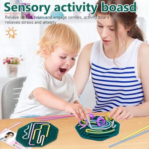 Jouet en acier de taille personnalisée pour calmer les enfants autistes Planche de décompression octogonale double face en silicone Divertissement sportif - Product Image 3