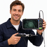 Kit d'inspection et de nettoyage des extrémités de fibres optiques MPO avec écran 7'' et outils de nettoyage SIMCLEANER pour réseau FTTH