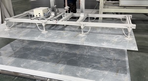 Trọng lượng nhẹ và bền UV đá cẩm thạch tấm PVC, dễ dàng cài đặt cho đồ nội thất, sàn và trang trí thương mại - Product Image 5