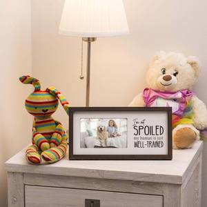 Non <span class=keywords><strong>sono</strong></span> le zampe di cane viziate segni d'arte da parete in legno Regali proprietari di cani da compagnia segno rustico in legno segno rustico cornice rustica decorazione camera da letto - Product Image 5