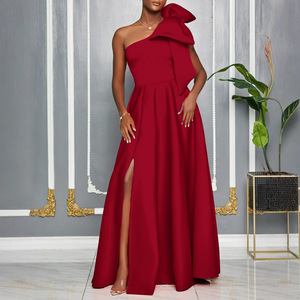 Robes de <span class=keywords><strong>Demoiselle</strong></span> <span class=keywords><strong>d</strong></span>'<span class=keywords><strong>Honneur</strong></span> Longues et Élégantes pour Femmes, Taille Plus, Rouge Empire, Sans Manches, Dernières Tendances, Vente en Gros - Product Image 2