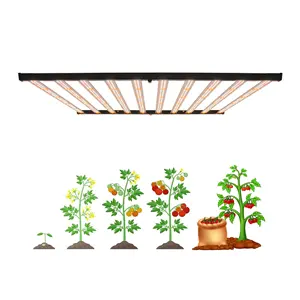 Оптовая продажа, складные 1000 Вт, светодиод Samsung LM301B с полным спектром УФ-излучения для комнатных растений, овощей и цветов, алюминиевые лампы для выращивания растений