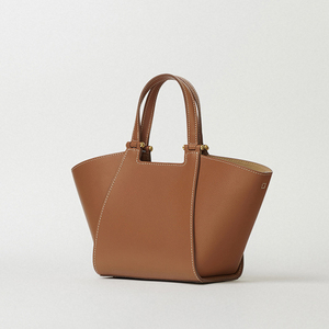 Bolso de Mano Tipo Cubo de Piel Vegana con Logotipo Personalizado, para Mujer, de Lujo, con Asa Superior, a la Moda - Product Image 2