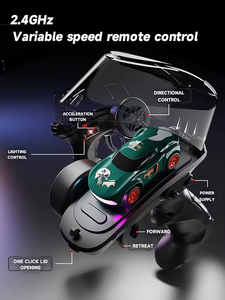 <span class=keywords><strong>Voiture</strong></span> RC de drift EPT 1:64 2.4G 4WD avec éclairage LED, modèle miniature de bureau haute vitesse, <span class=keywords><strong>voiture</strong></span> télécommandée - Product Image 4