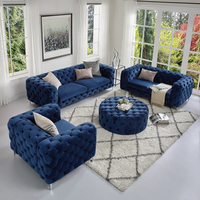 Canapé de salon nordique 2 places, modulaire, en velours vert, style Chesterfield, ensemble de meubles sectionnels