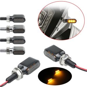 Intermitentes LED Retro para Motocicleta TCYATO, Luces Ámbar Brillantes, Carcasa Metálica Universal para Delantero y Trasero - Product Image 4