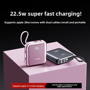 Vente en gros de batteries externes certifiées 3C à charge rapide 22,5 W en PVC, 20 000 <span class=keywords><strong>mAh</strong></span>, haute capacité, mini alimentation portable pour téléphone portable, lithium - Product Image 2