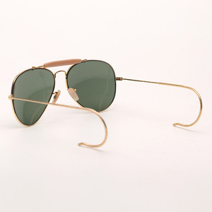 Gafas de <span class=keywords><strong>Sol</strong></span> de Piloto para Hombre, Estilo Aviador Clásico con Doble Puente, Patillas con Resorte y Sujeción a la Oreja, Polarizadas, para Conducir - Product Image 3