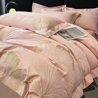 Ensemble de literie 100% coton, ensemble de linge de lit de luxe, housse de couette et draps pour lit king size, pour chambre à coucher, hôtel