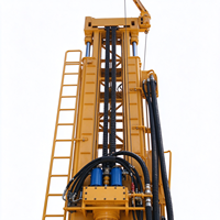 Foreuse hydraulique sur chenilles pour puits d'eau profonds de 500 m, machine de forage de 105-400 mm pour l'irrigation agricole