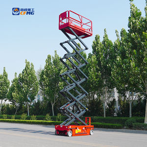 Plataforma Elevadora de Tijera Hidráulica Eléctrica Portátil de 320 kg para Mantenimiento y <span class=keywords><strong>Alquiler</strong></span> - Product Image 2