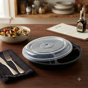Disposable PP Food Storage Boxes <b>with</b> <b>Lids</b>, Rectangular <b>Takeaway</b> <b>Containers</b> for Meal Preparation, Catering and Packaging - Product Image 1
