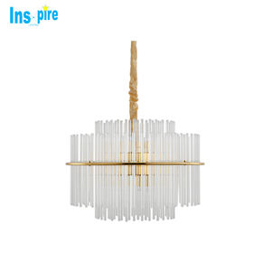 Gran <span class=keywords><strong>Lujo</strong></span> moderno latón K9 araña de cristal colgante luz para vestíbulo del Hotel a casa - Product Image 2