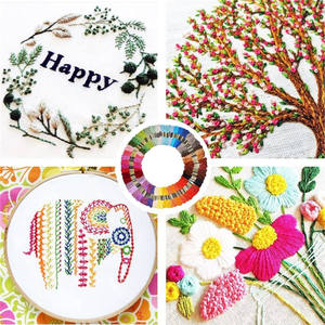 200 mélange de couleurs point de croix couture Crochet fils fil <span class=keywords><strong>à</strong></span> broder <span class=keywords><strong>coton</strong></span> Kit couture Crochet coloré pour ancre similaire <span class=keywords><strong>DMC</strong></span> - Product Image 6