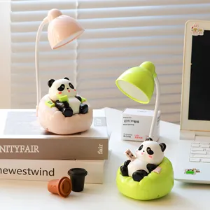 Lámpara <span class=keywords><strong>de</strong></span> escritorio creativa LED Panda para estudiantes, recargable, adecuada para dormitorio o dormitorio, luz <span class=keywords><strong>de</strong></span> noche táctil, regalo <span class=keywords><strong>de</strong></span> cumpleaños, lámpara <span class=keywords><strong>de</strong></span> noche - Product Image 6