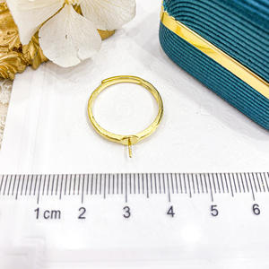 Ensemble de bagues en argent S925 avec perles rondes de 6-7 mm, édition DIY Love, bijoux avec support vide 1907, accessoire - Product Image 4