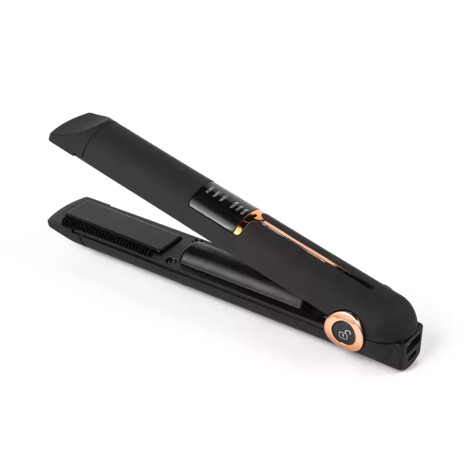 Wireless Travel Hair Straightener Portable USB Rechargeable Cordless Hair Straightener Mini Rechargeable Flat Iron LCD 20W