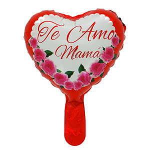 Bong bóng lá hình trái tim 18 inch tiếng Tây Ban Nha 'feliz Dia Mama Te amo mama' để trang trí tiệc mừng ngày của mẹ quả cầu không khí đơn - Product Image 5