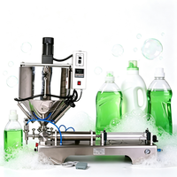 Machine de remplissage semi-automatique à température constante avec chauffage et mélange, capacité 20-500 ml, avec trémie de 30 L pour cire et crème