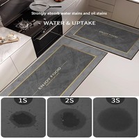 Tapis de sol de cuisine modernes à forte absorption d'eau, antidérapants, résistants à l'huile, en caoutchouc, lavables, essuyables, résistants aux taches, tapis ménagers
