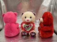 Boneka Teddy Bear Hati I Love You yang Dapat Disesuaikan, Bantal Isi Busa Memori Berpinggiran Rumbai, Hewan Boneka Super Lembut untuk Hadiah Ulang Tahun