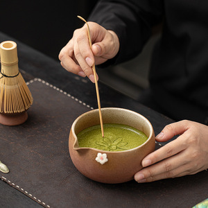 Service à thé Matcha <span class=keywords><strong>poterie</strong></span> grossière <span class=keywords><strong>de</strong></span> roche orientale ensemble en céramique <span class=keywords><strong>de</strong></span> huit pièces Vintage Imitation Song Dynasty Design Portable Home Use Tea - Product Image 2