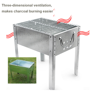 Accessoires de barbecue portables pour churrasqueira d'extérieur Barbecues rectangulaires au charbon de bois pour la cuisson des aliments - Product Image 3