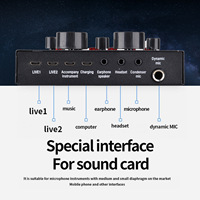 Live-Streaming-Ausrüstungsset mit USB-Kondensatormikrofon Podcast-Mixer Externe Installation für Mobiltelefon-Vlog-Aufnahmen