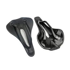 Selle de Vélo ZTTO en Fibre de Carbone Imprimée 3D Super Légère, Rail Creux, pour <span class=keywords><strong>VTT</strong></span>, Gravel, Vélo de Route, avec Coussin Confortable et Respirant - Product Image 4