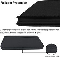 Housse pour ordinateur portable en néoprène pour MacBook, grande capacité, étui vertical décontracté avec poche, design léger