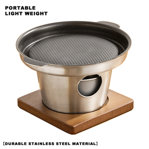 Réchaud à alcool portable en acier inoxydable, mini brûleur efficace pour le camping, outil de fondue pour les activités de plein air - Product Image 6