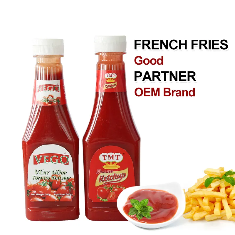 Vente en gros d'additifs alimentaires Squeeze en vrac bouteille en plastique assaisonnement sauce ketchup pâte de tomate