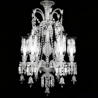 DUOMEIJU Nouveau Lustre LED en Cristal Doré de Luxe à Hauteur Réglable pour Intérieur, Idéal pour Hall d'Hôtel, Bar, Salle de Banquet, et Projets Résidentiels