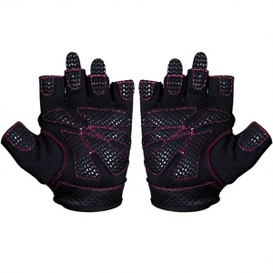 Guantes de Halterofilia para Mujer de Alta Calidad, Antideslizantes, Medios Dedos, Material PU, Peso Ligero 0.5kg, Cierre de Hebilla, Precio al por Mayor - Product Image 5