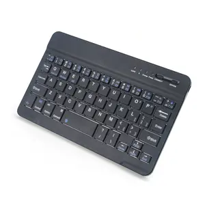 Teclado inalámbrico Universal para teléfono móvil, tableta con cable de carga USB, 7 pulgadas, 10 pulgadas, BT, tres sistemas