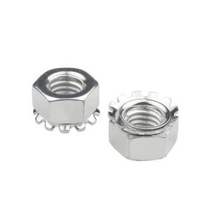 صفيحة M5 M10 من الدرجة الأولى ، صفيحة من الصلب الكربوني المجلفن ، صمولة قفل Kep من الزنك الأبيض - Product Image 6