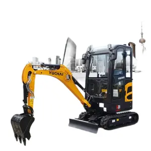 2ton Mini Digger thiết bị U20 tailless cao su bánh xích máy xúc