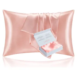 wholesale 6A 16mm 19mm 22mm mulberry 100% silk pillowcase pure organic silk pillow case cover