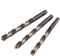 Foret hélicoïdal en acier rapide HSS au cobalt M35, surface noire et dorée, pour percer l'acier inoxydable, le fer et l'aluminium
