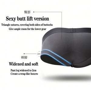 Sous-vêtements en modal en gros pour <span class=keywords><strong>homme</strong></span>, caleçons unis, slips sexy, <span class=keywords><strong>string</strong></span> respirant pour <span class=keywords><strong>homme</strong></span>, <span class=keywords><strong>string</strong></span> pour <span class=keywords><strong>homme</strong></span> - Product Image 6