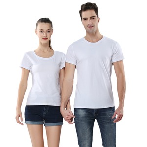 Camiseta Blanca de Algodón Puro 180g Tallas S M L XL XXL XXXL Color Sólido Ropa Juvenil Personalizable Camiseta Promocional - Product Image 3