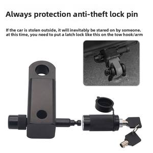 YH1913 <span class=keywords><strong>antivol</strong></span> haltère remorque serrure <span class=keywords><strong>voiture</strong></span> barre droite accessoire détachable pour remorque accessoires volant serrures - Product Image 4