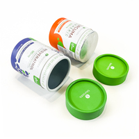Vente en gros de boîte de suppléments biodégradables de luxe impression de cadeau personnalisé boîte d'emballage de poudre de capsule de papier d'artisanat couvercle facile à décoller