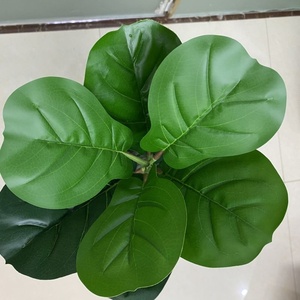 Plante artificielle feuille de violon à tige longue de 80 cm, 23 feuilles, ornement d'intérieur <span class=keywords><strong>sans</strong></span> <span class=keywords><strong>pot</strong></span>, vente en gros - Product Image 6