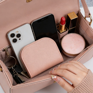 2026 New Half Moon Mini Coin <b>Purse</b> Solid Color <b>Small</b> Wallet for Women Minimalist PU Leather Zipper Pouch Bulk Order - Product Image 1