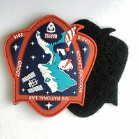 Personnalisé personnalisé crochet et boucle rond professionnel souple 3D PVC étiquettes en caoutchouc patch pour chapeau et vêtements