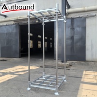 Étagère modulaire en acier doux Q235, galvanisée à chaud, entrepôt, empilage facile, poteau, palette, chariot élévateur, tailles personnalisées, équipement OEM